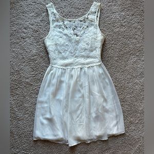 Women’s white mini dress size small- perfect for bridal shower